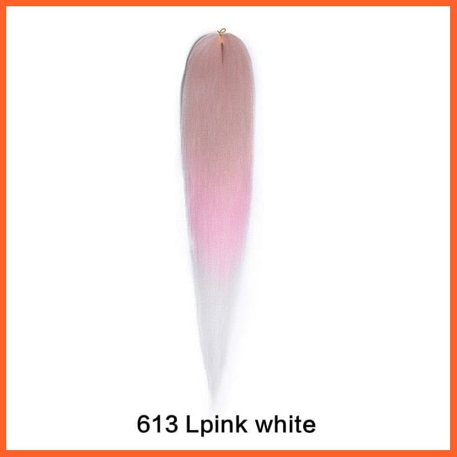 whatagift.com.au P16/613 / 22inches / 1Pcs/Lot Synthetic 22 Inch 60G Kanekalon Hair Jumbo Braid | Yaki Straight Hair Extension Pink Blonde Twist