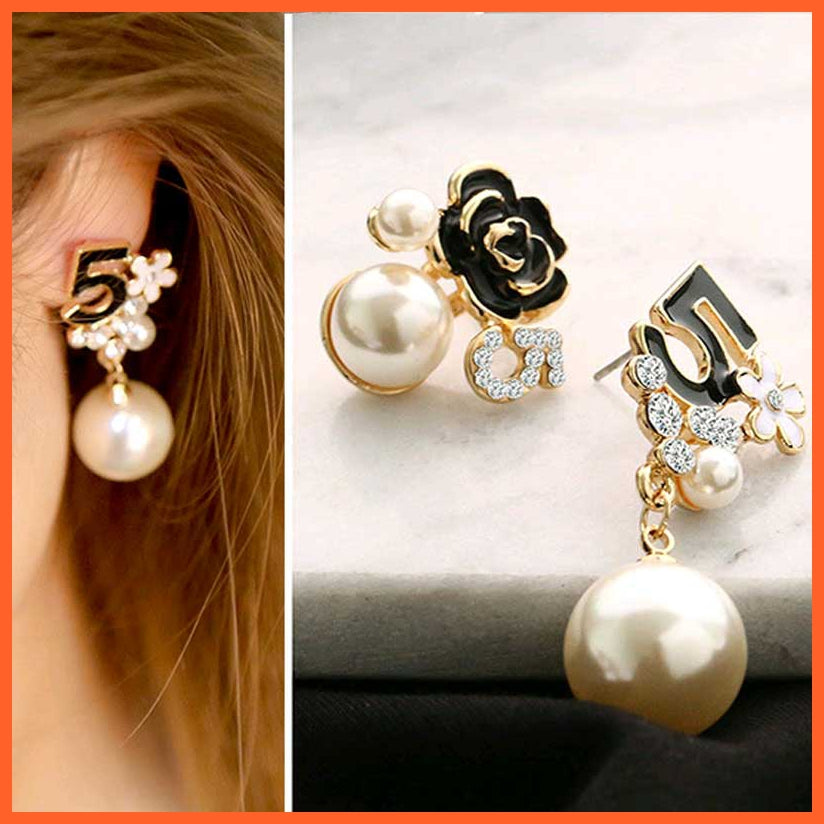 whatagift.com.au Pearl Long Dangle Chain Designer Luxury Earrings For Women