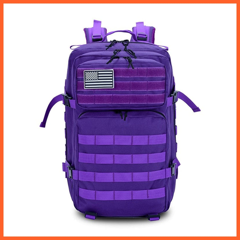 whatagift.com.au Purple / China 50L Camouflage Army Backpack | Military Tactical Waterproof Bags