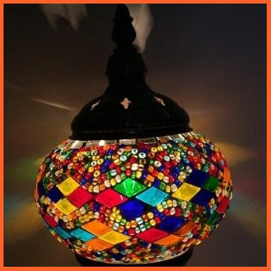 whatagift.com.au RDM3 / EU plug Newest Turkish Mosaic Table Lamp | Handcrafted Glass Lamp |Bed Side Lamp