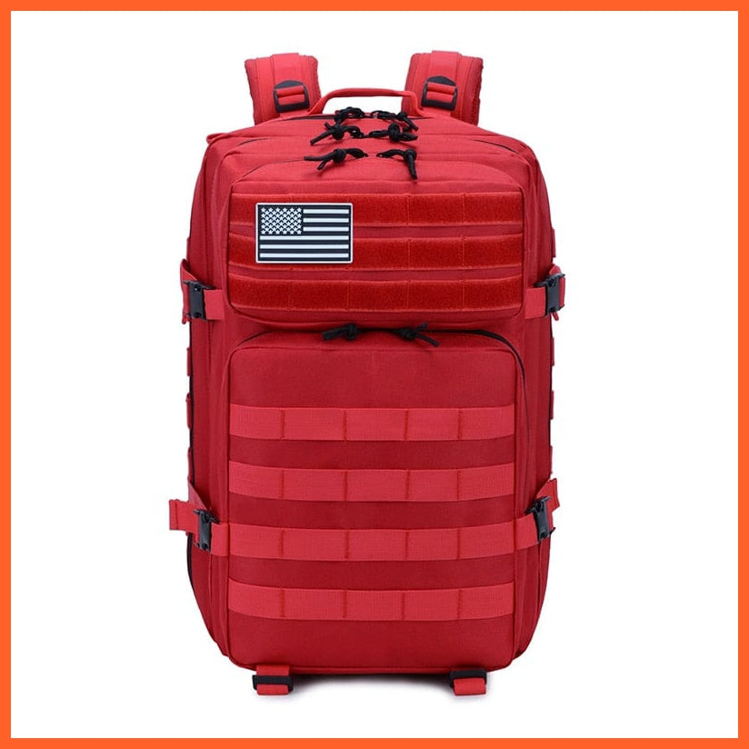 whatagift.com.au Red / China 50L Camouflage Army Backpack | Military Tactical Waterproof Bags