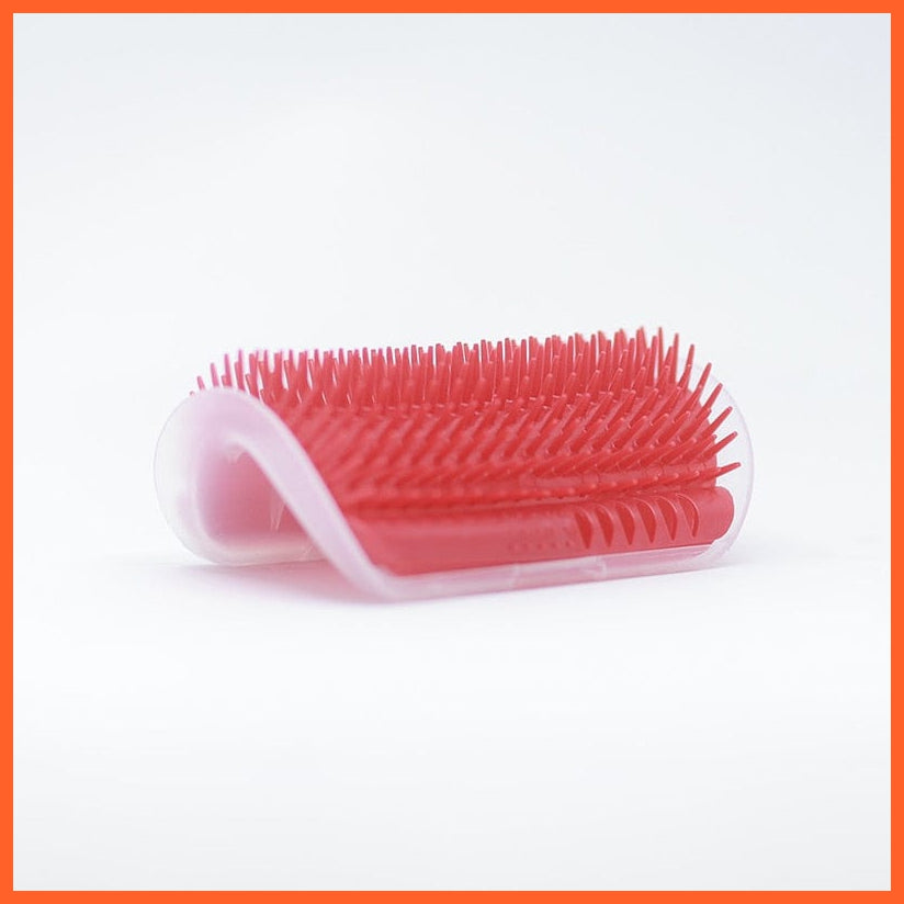 whatagift.com.au Red Pet Comb Removable Cat Scratching Rubbing Brush | Cat Grooming Brush
