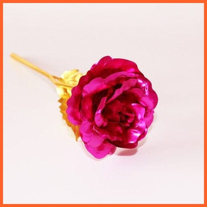 whatagift.com.au Rose-red 24K Foil Plated Rose Gold Lasts Forever | Valentines Day Creative Gift | Love Wedding Decor