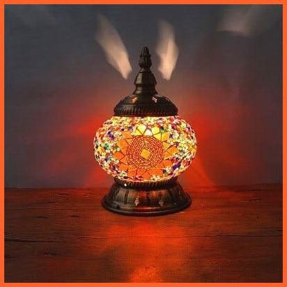 whatagift.com.au RY / EU plug Newest Turkish Mosaic Table Lamp | Handcrafted Glass Lamp |Bed Side Lamp