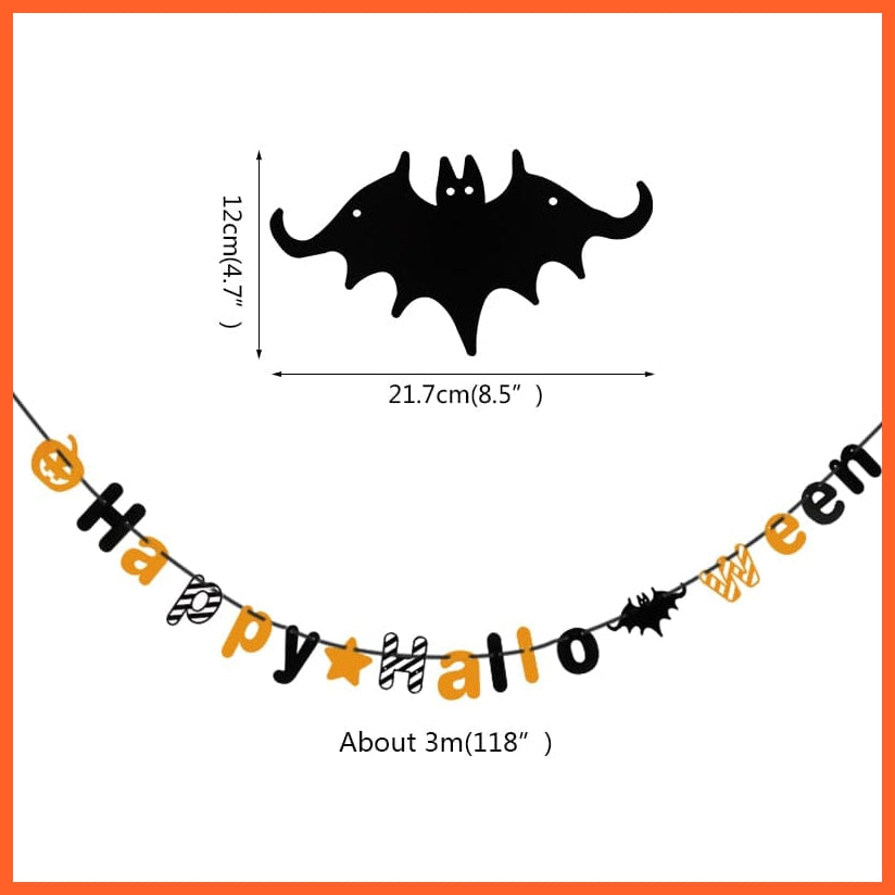 whatagift.com.au S01 Halloween Banner for hanging Decorations | Halloween House Party Decoration