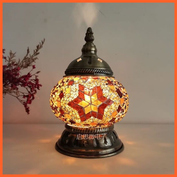 whatagift.com.au SC / EU plug Newest Turkish Mosaic Table Lamp | Handcrafted Glass Lamp |Bed Side Lamp