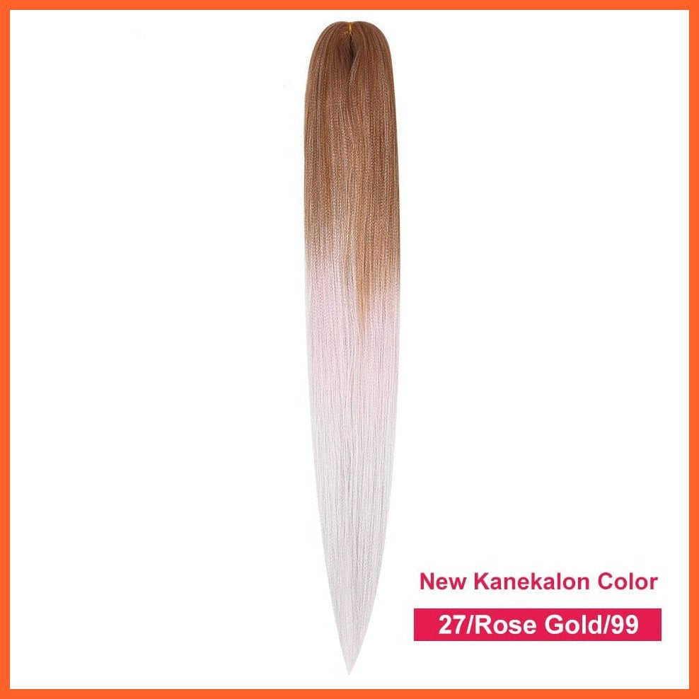 whatagift.com.au #Silver Gray / 22inches / 1Pcs/Lot Synthetic 22 Inch 60G Kanekalon Hair Jumbo Braid | Yaki Straight Hair Extension Pink Blonde Twist