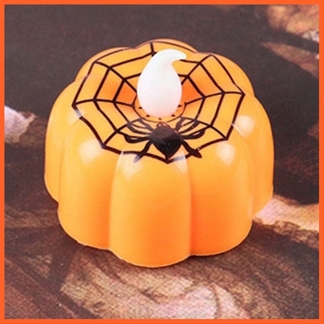 whatagift.com.au Style 4 LED Candle Halloween Decoration Lights | Pumpkin Candlestick Lamp | Halloween Carnival Party Decoration Props