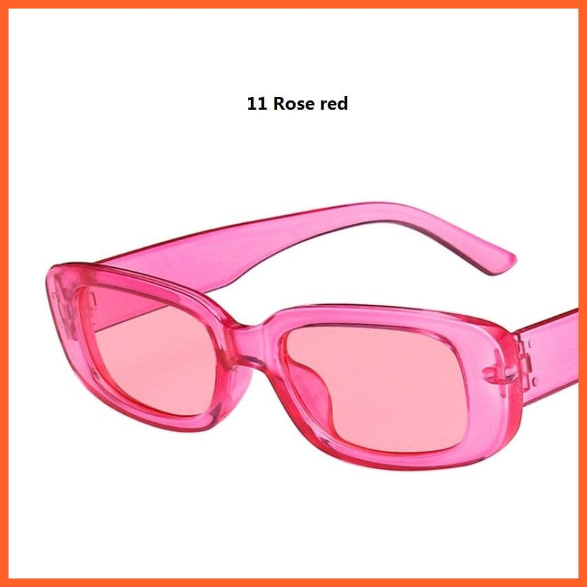 whatagift.com.au Sunglasses 11 Rose red Women Small Rectangle Sunglasses | Anti-glare UV400 Oval Designer Shades