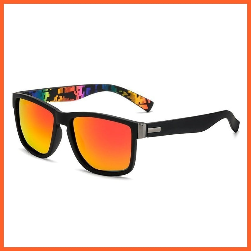 whatagift.com.au Sunglasses 14-AMD518-C6 / Polarized sunglasses Unisex Square Vintage Polaroid Sunglasses | Women Men Vintage Retro shades