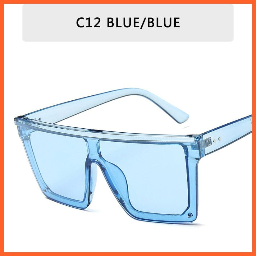 whatagift.com.au Sunglasses C12 / Other Vintage Flat Designer Sunglasses | Men's Black Square UV400 Gradient Shades