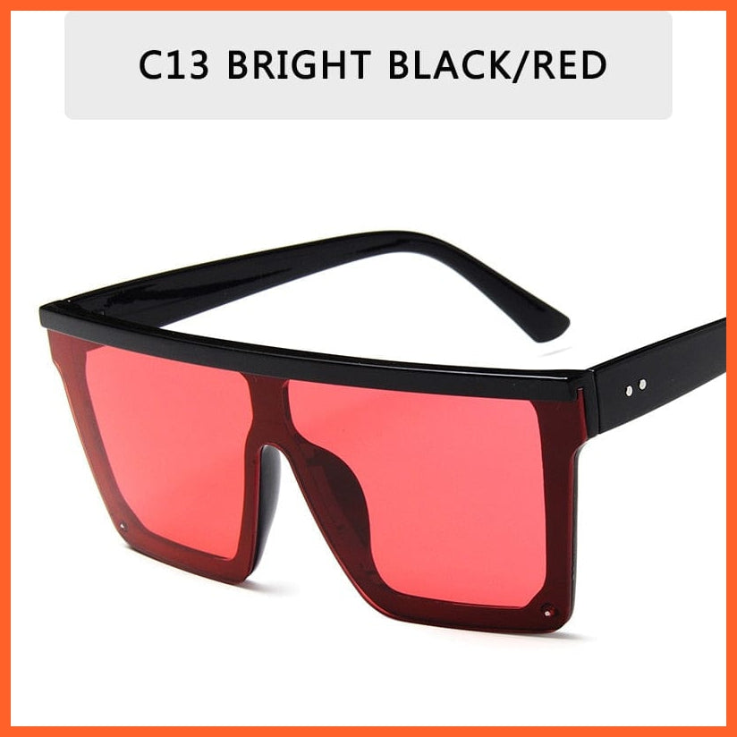whatagift.com.au Sunglasses C13 / Other Vintage Flat Designer Sunglasses | Men's Black Square UV400 Gradient Shades