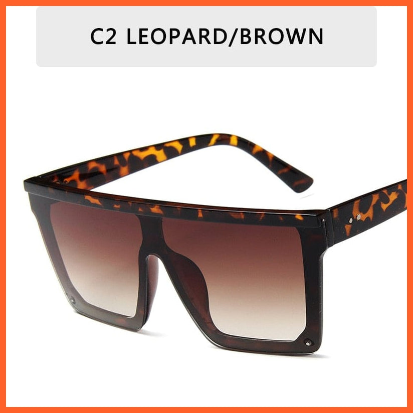 whatagift.com.au Sunglasses C2 / Other Vintage Flat Designer Sunglasses | Men's Black Square UV400 Gradient Shades