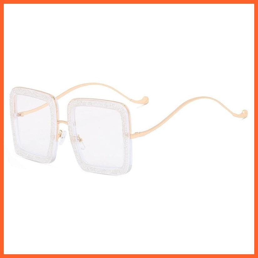 whatagift.com.au Sunglasses Diamond C7 / China / As pic showed New Square Personality Glitter Sunglasses | Designer Flashing Diamond Funny Eyewear