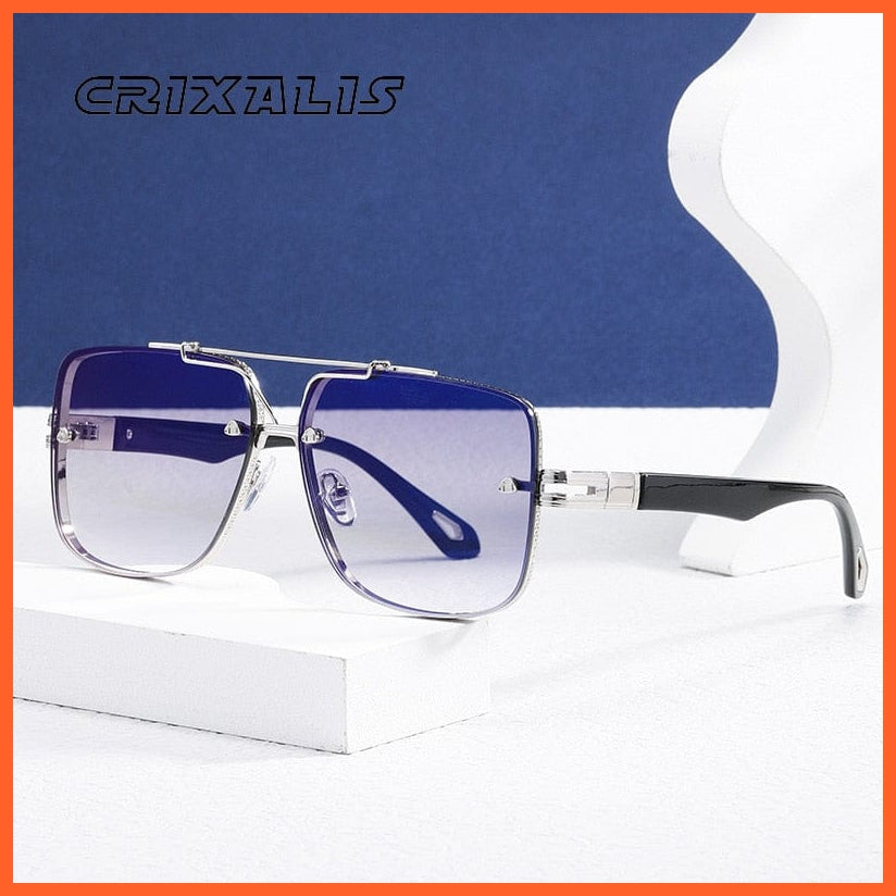 whatagift.com.au Sunglasses Vintage Fashion Trend Square Sun Glasses |  UV400 Designer Driving Shades