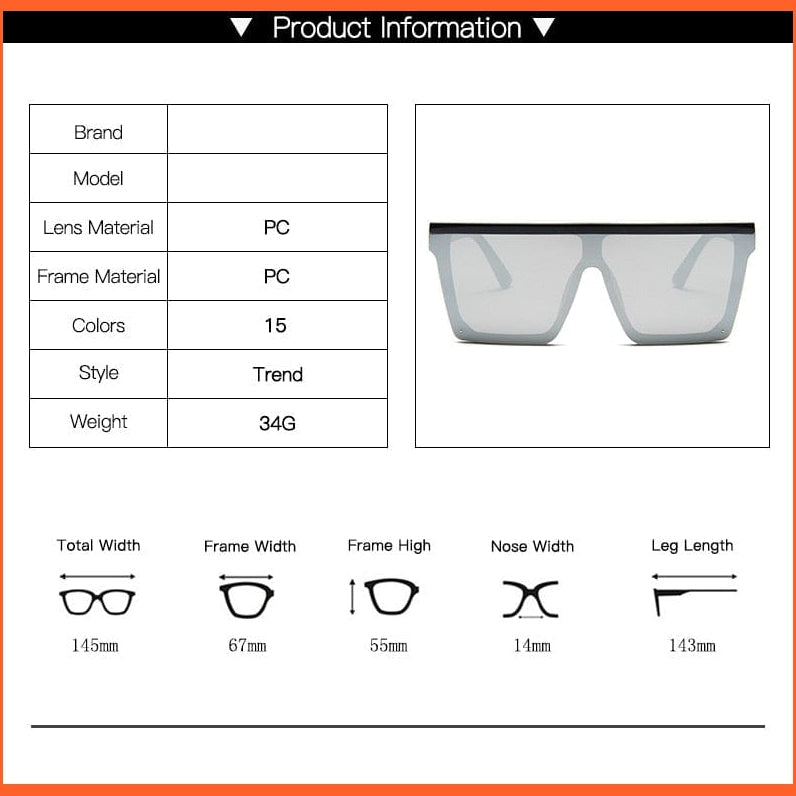 whatagift.com.au Sunglasses Vintage Flat Designer Sunglasses | Men's Black Square UV400 Gradient Shades