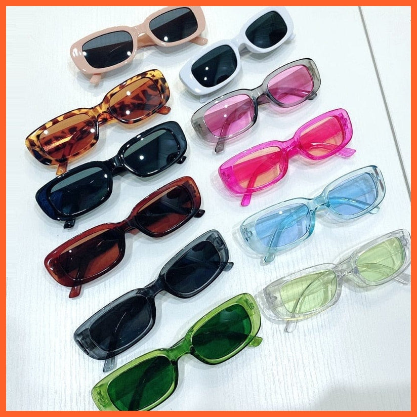 whatagift.com.au Sunglasses Women Small Rectangle Sunglasses | Anti-glare UV400 Oval Designer Shades
