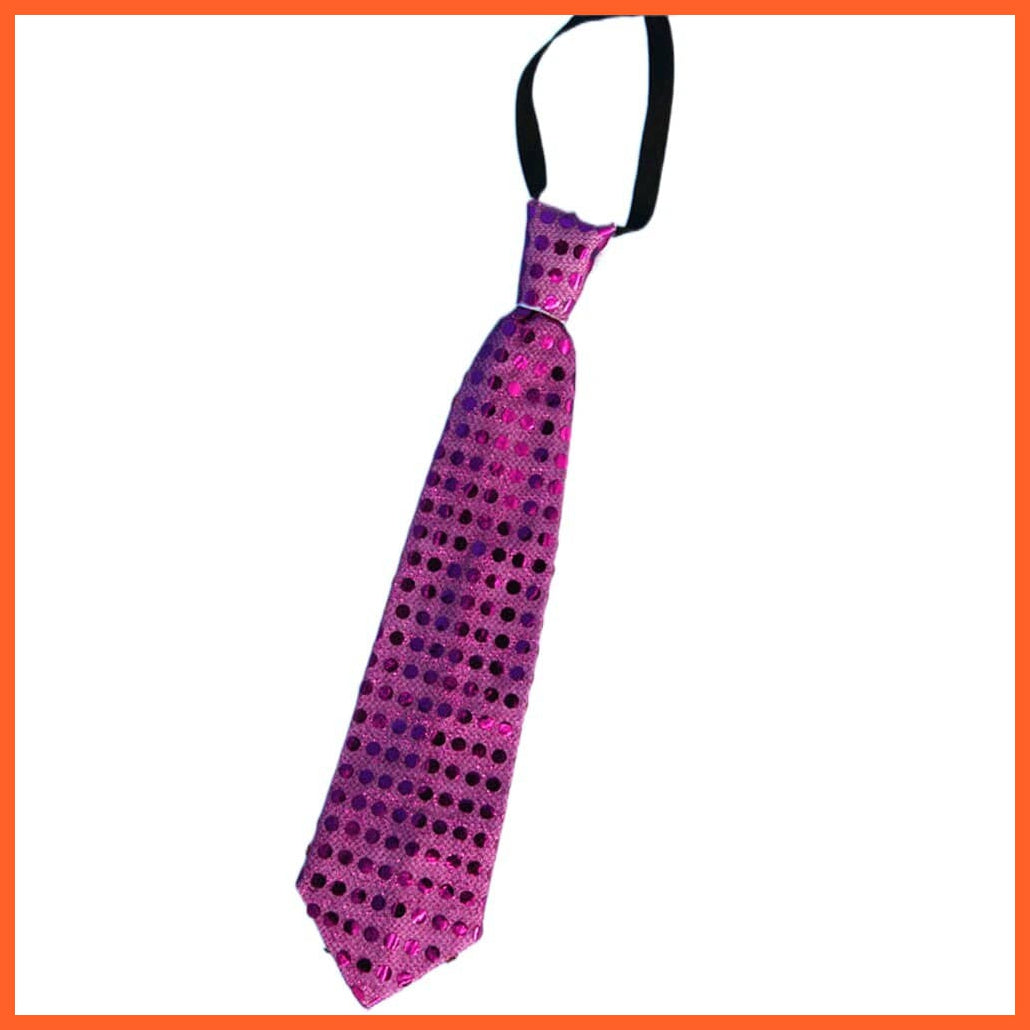whatagift.com.au tie rose 10pcs Blinking Light up Sequin Bow Tie Necktie For Party