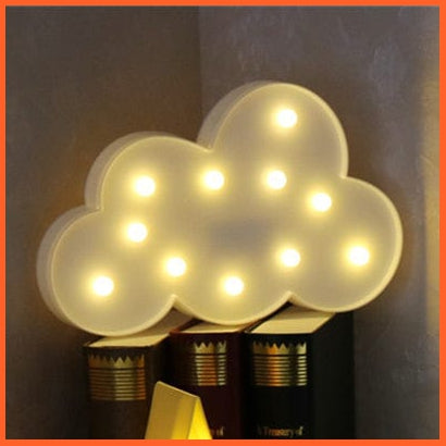 whatagift.com.au White Cloud / China Lovely Cloud Star Moon LED 3D Night Light | Baby Lamp