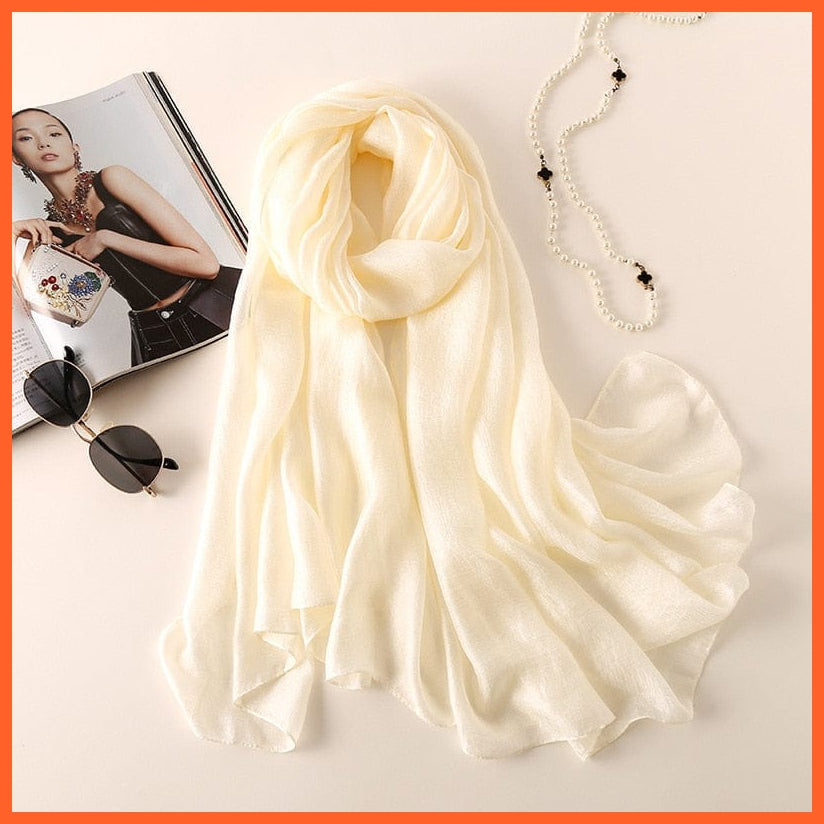 whatagift.com.au Women Scarf As Picture 17 Silk Scarves Women Luxury Hijab Scarf | Femme Shawls Wraps Silk Bandana