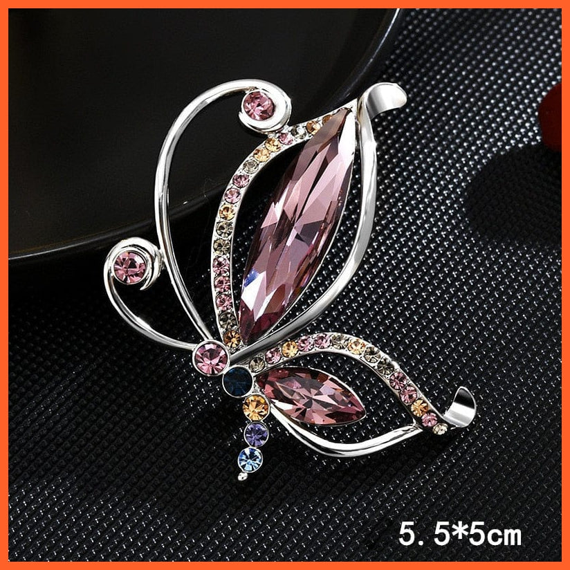 whatagift.com.au XZ0046-1 / China / 1 Piece Butterfly Brooches For Women | Charm Pearl Gold Color Brooch Pins
