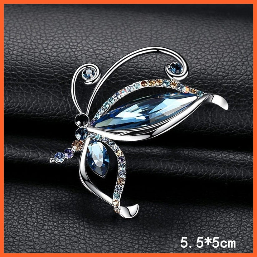 whatagift.com.au XZ0046-2 / China / 1 Piece Butterfly Brooches For Women | Charm Pearl Gold Color Brooch Pins