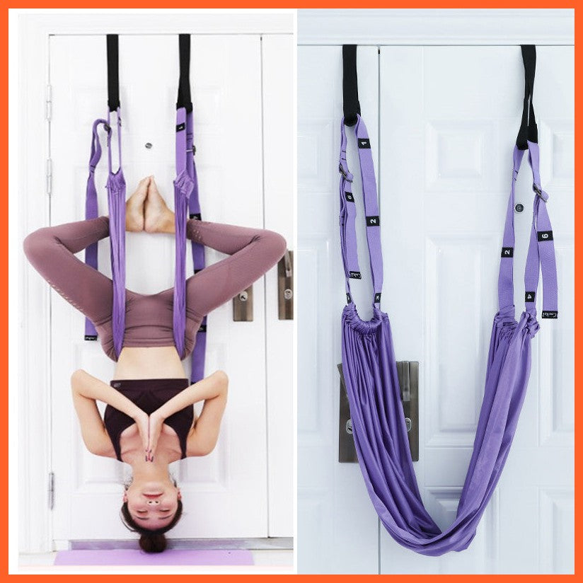 Fitness Hip Stretch Yoga Belt Inverted Rope Pull Stretch Belt Split Lower Waist Trainer