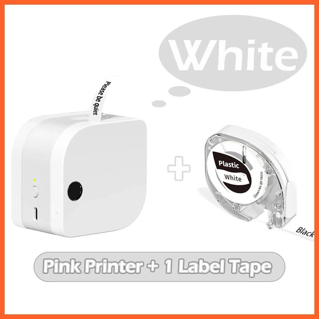 whatagift.com.au 1 wh printer 1 tape Label Printer 1200mAh Rechargeable Label Maker