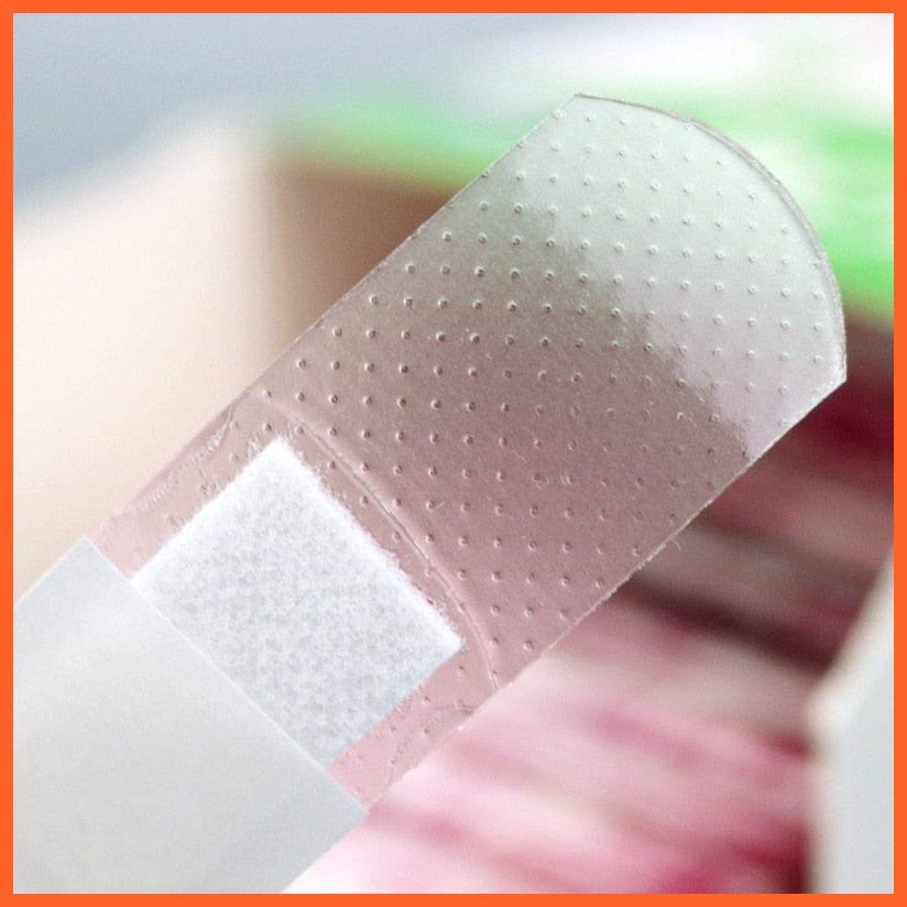 whatagift.com.au 100Pcs/Pack First Aid Kit Transparent Wound Adhesive | Anti-Bacteria Band Bandages Sticker Travel