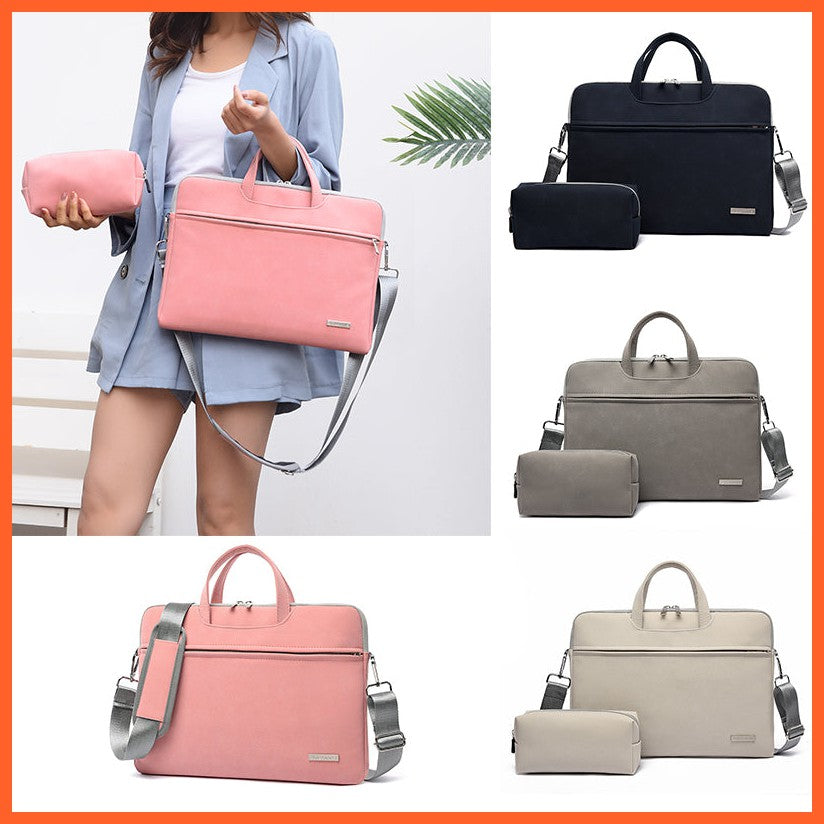 Pu Leather Women Laptop Bags Notebook Carrying Bag