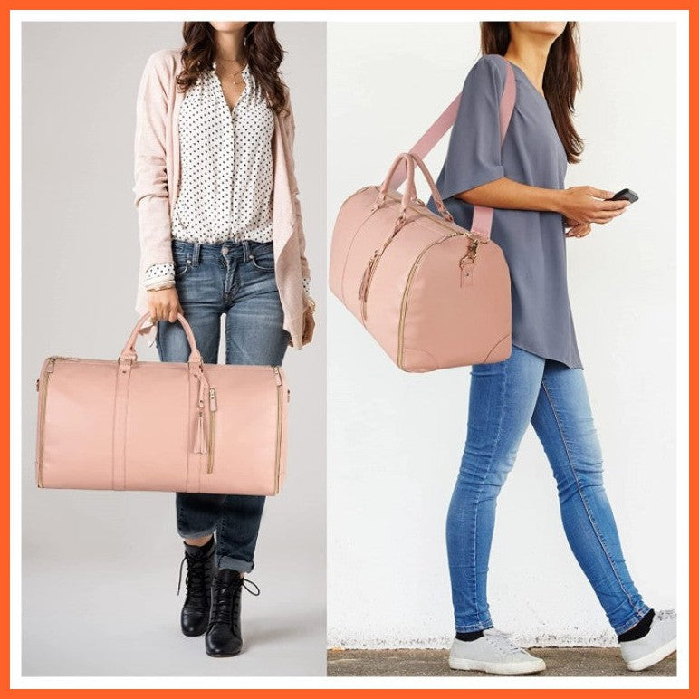Large Capacity Travel Duffle Bag Women'S Handbag Folding Suit Bag Waterproof Clothes Totes
