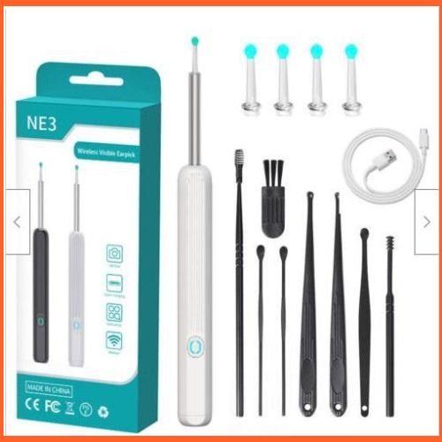 Ne3 Ear Cleaner Otoscope Ear Wax Removal Tool With Camera Led Light Wireless Ear Endoscope Ear Cleaning Kit For I-Phone