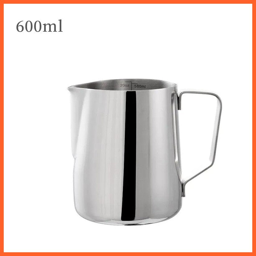whatagift.com.au 600ML Original 350 ML/ 600 ML Coffee Milk Frothing Pitcher Jug | Stainless Steel Latte Art Essential