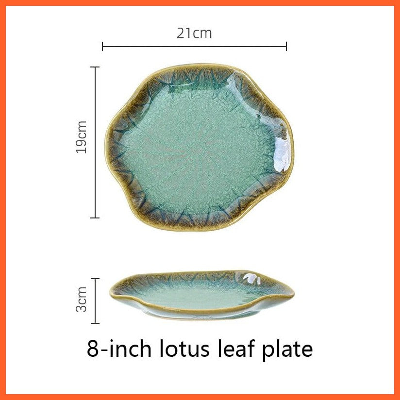 whatagift.com.au 8inch plate Elegant Colorful Matte Gold Edge Dinner Plate Set | Complete Tableware for Dining and Entertaining
