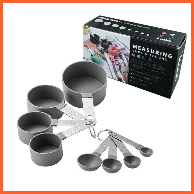 whatagift.com.au 8pcs Precise Measurements Stainless Steel Measuring Spoons and Cups | Your Baking Essentials