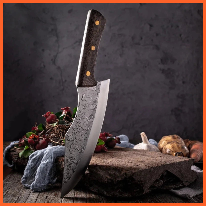 Forged Boning Butcher Knife | Kitchen Stainless Steel Meat Chopping Knife