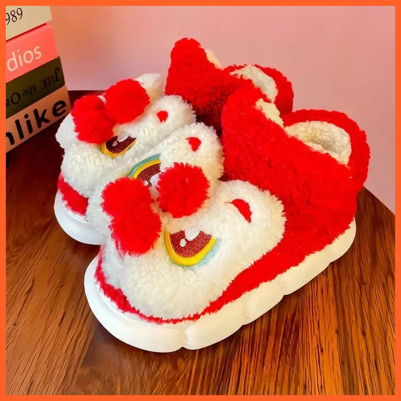 Women Winter Warm Cotton Slippers  | Plush Lining Indoor Couple Home Slipper