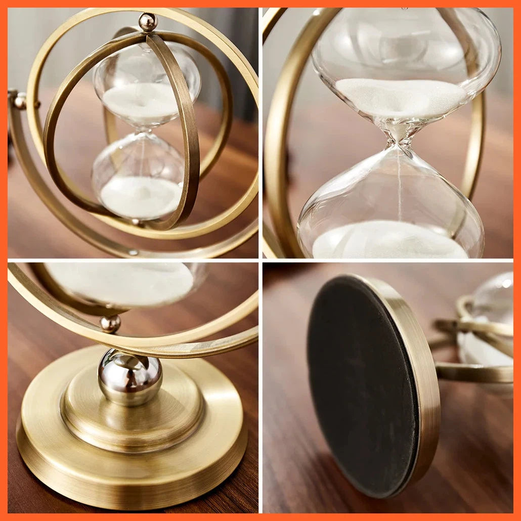 Nordic Creative Retro Metal Hourglass | Office Home Decoration Ornaments