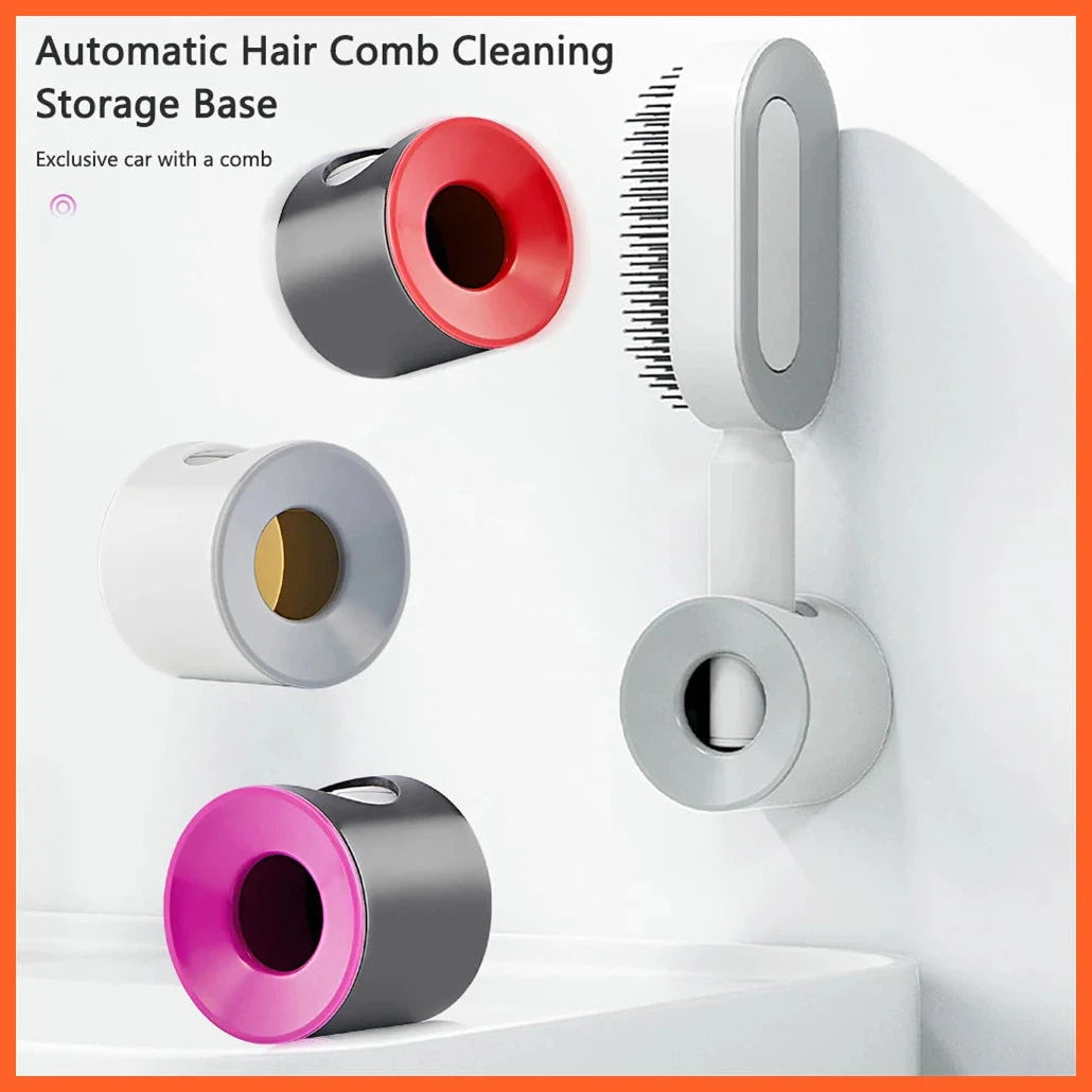 Quick Self Cleaning Hair Brush Women Massage Comb Hair Brush Air Cushion Detangling Scalp Massage Comb Styling Tools