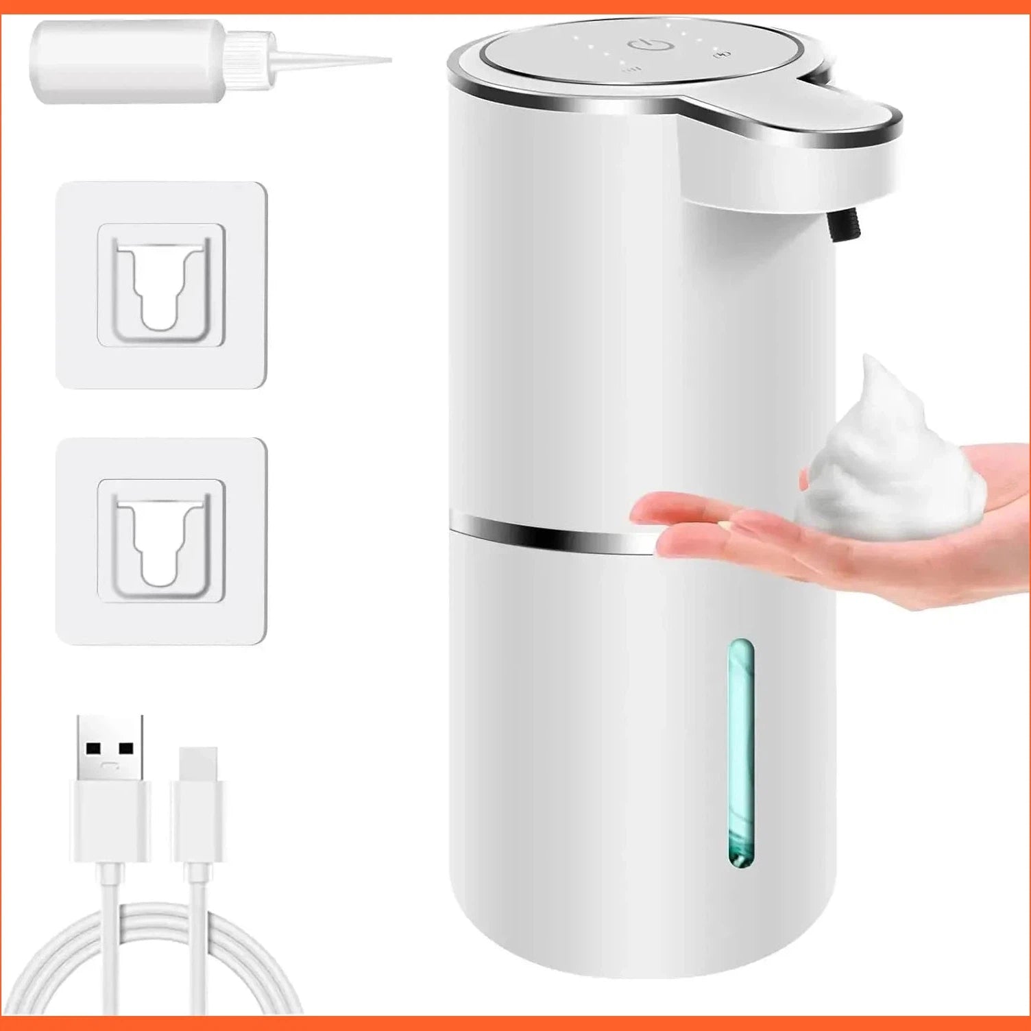 380Ml Usb Rechargeable Automatic Touchless Foaming Soap Dispenser