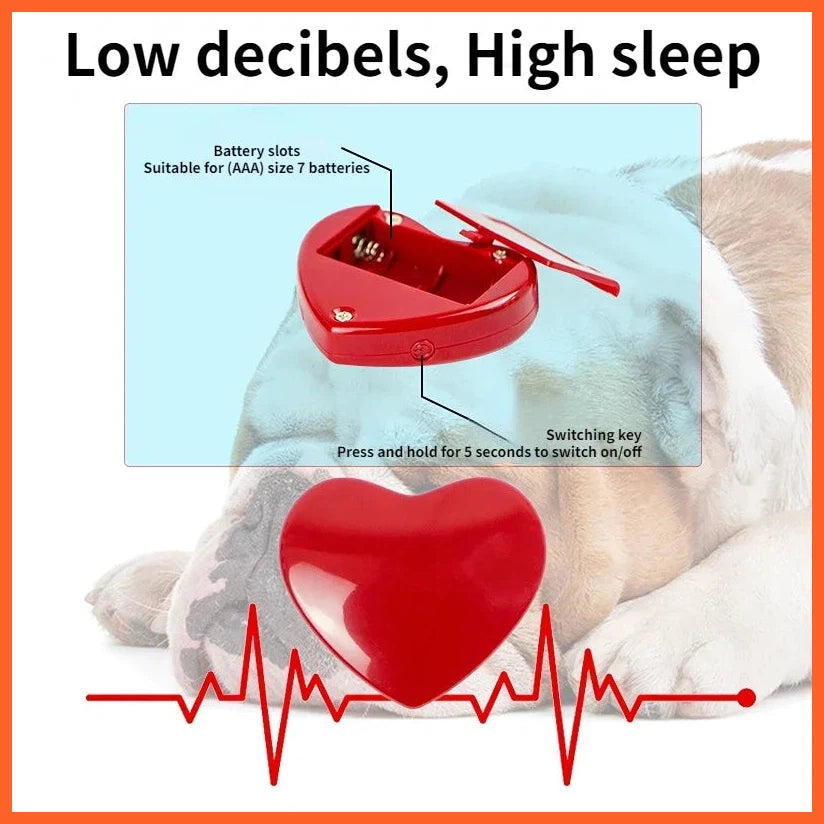 Pet Heartbeat Puppy Behavioral Training Dog Plush Pet Comfortable Snuggle Anxiety Relief Sleep Aid Doll Durable
