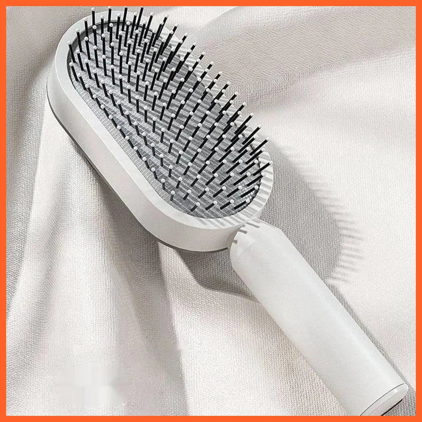 Self Cleaning Hair Brush 3D Air Cushion Massager Brushes Airbag Massage Comb Brush Detangling Anti Static Hairbrush Cleaner