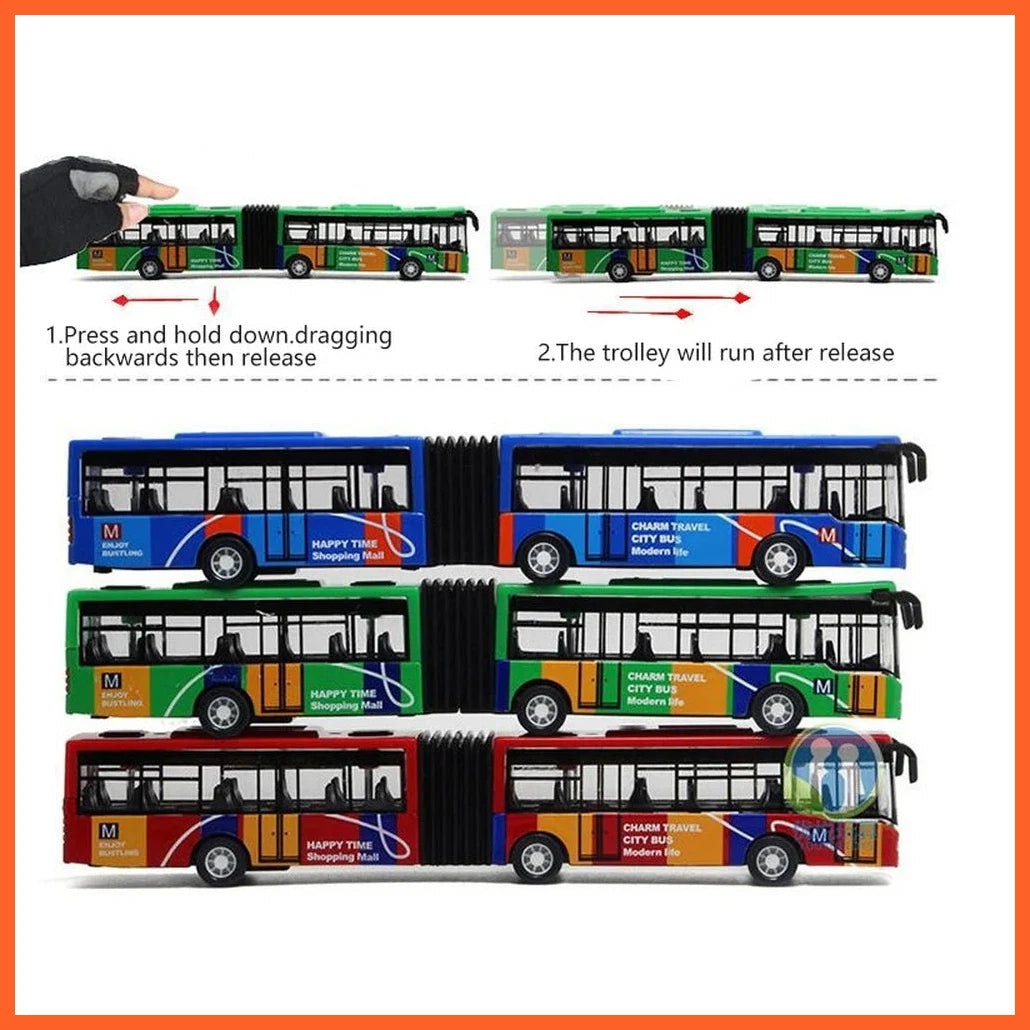 1:64 Bus Double Buses Diecast Vehicles Toys