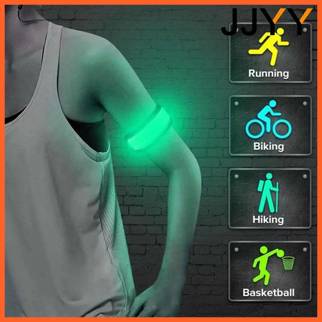 Outdoor Sports Night Running Armband Led Light Usb Rechargeable Safety Belt