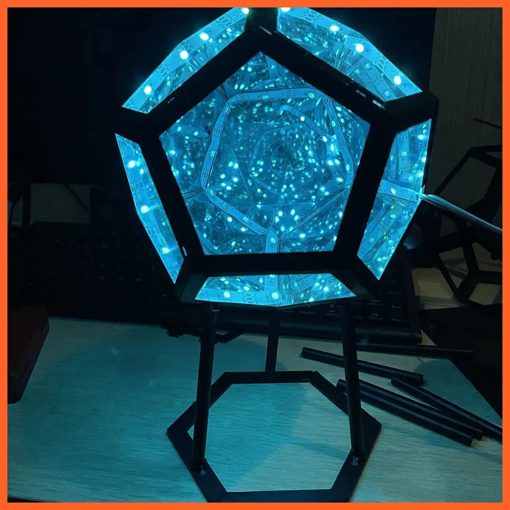 Christmas Decor Night Lights | Creative Dodecahedron Cool Color Art Lights | Night Lamps