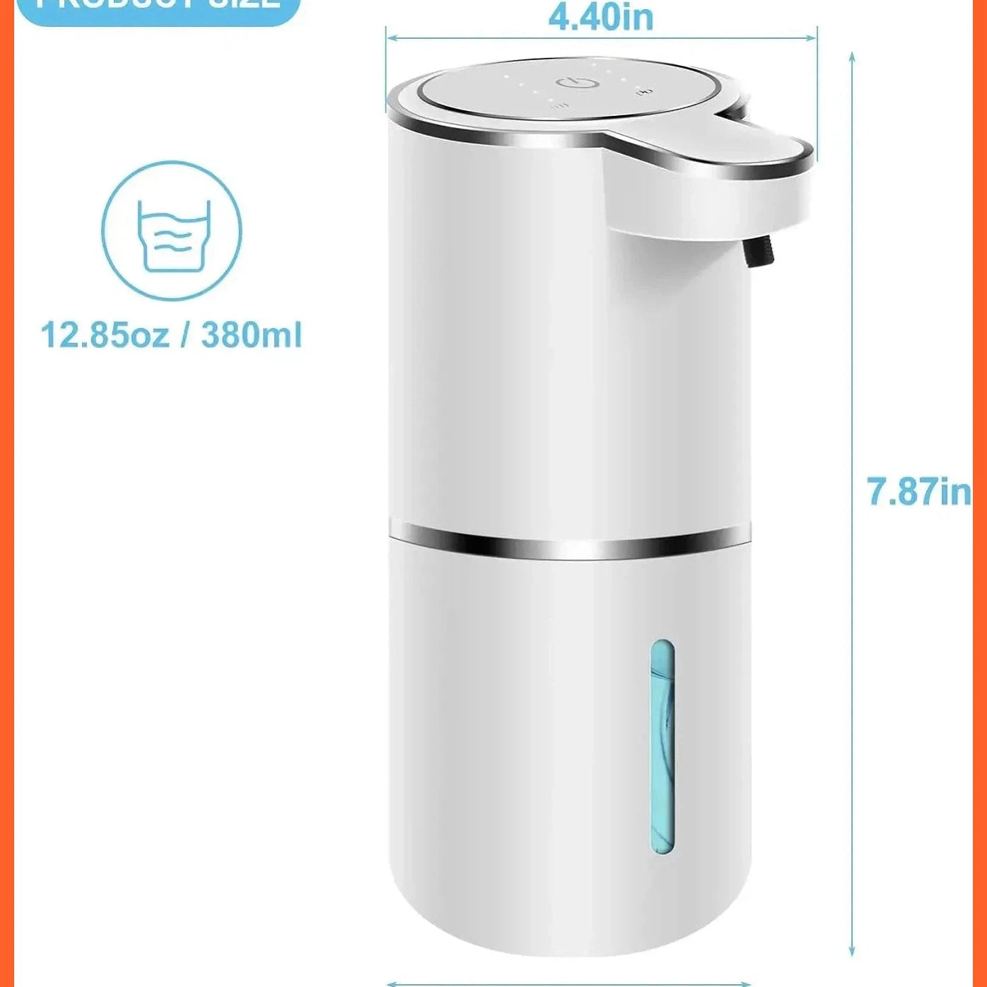 380Ml Usb Rechargeable Automatic Touchless Foaming Soap Dispenser