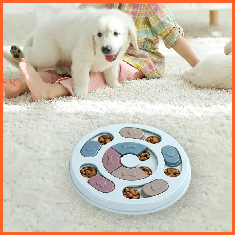 Pet Feeder Dog Educational Toys Increase Puppy Intellectual Food Dispenser Interactive Educational Feeding Toys