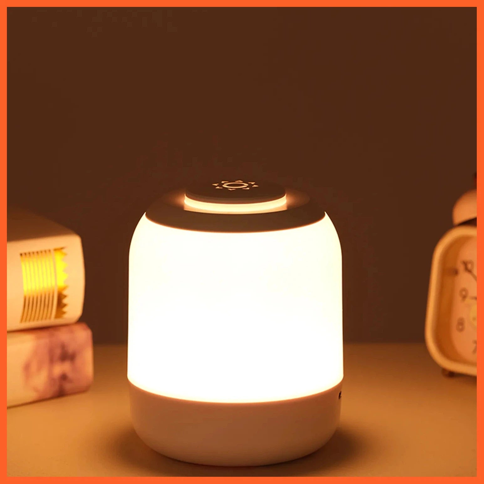 Portable Bedside Touch Lamp Led | Night Light Dimming Baby Sleeping Lamp | 3 Color With Touch Sensor Light For Living Room Bedroom