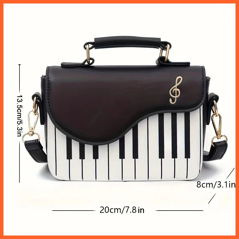 Mini Piano Shaped Novelty Bag, Cute Cartoon Crossbody Bag, Women'S Fashion Handbag, Shoulder Bag & Purse
