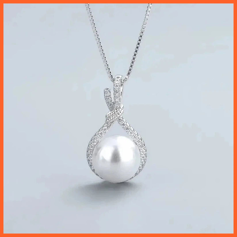 Aesthetic Women'S Imitation Pearl Pendant Necklace For Women
